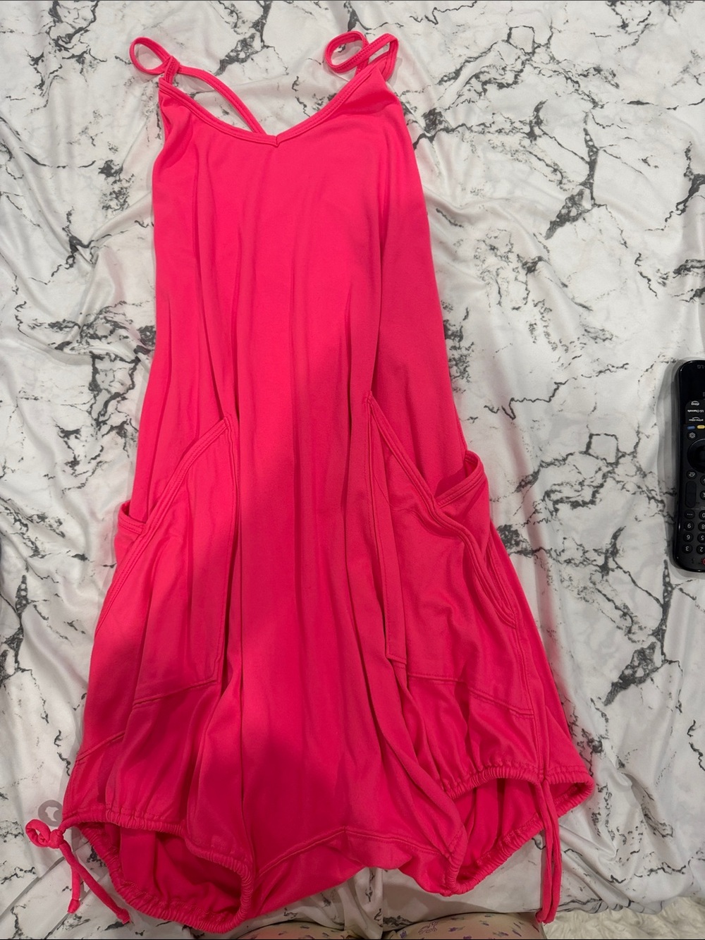 Women’s hot pink Tiger Friday jumpsuit with pockets